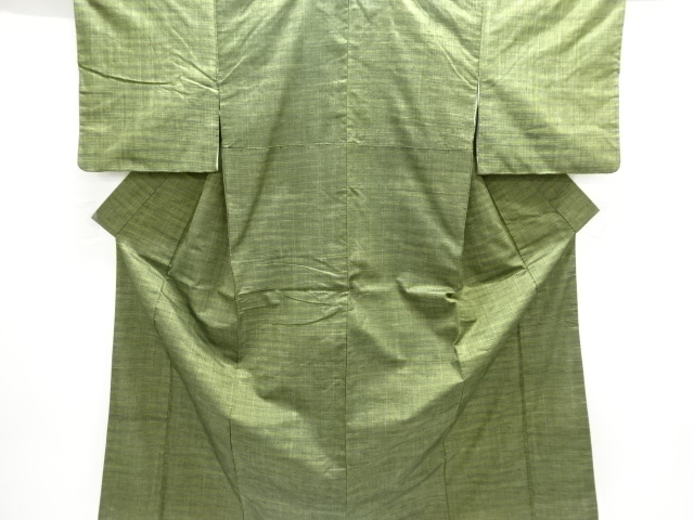 JAPANESE KIMONO / TSUMUGI / WOVEN GRID